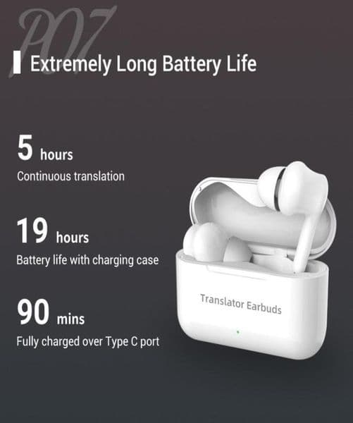 M6 Translation Headphones Earphones 127 Languages instant Translated Smart Voice Translator Wireless Bluetooth Translator Earphone