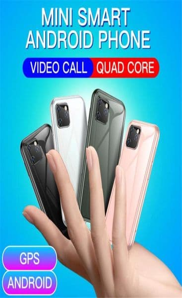 Unlocked Original SOYES XS11 Mini Android Cell phones 3D Glass Body Dual SIM Google Play Market Cute Smartphone Gifts For Kids Gir