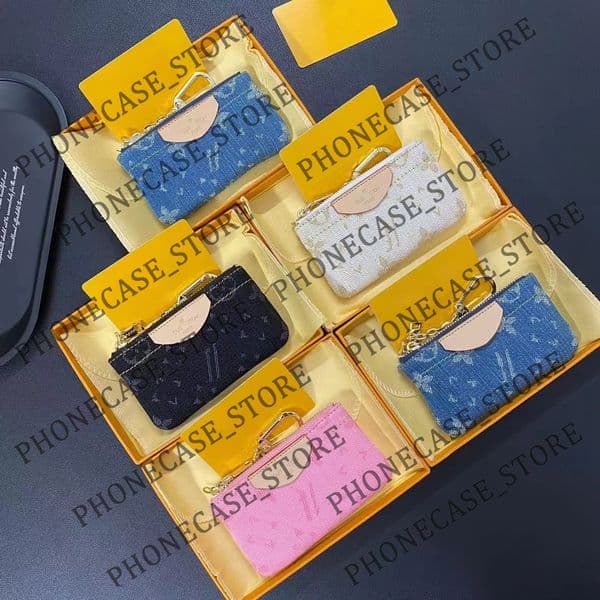 Beautiful Leather Credit Bus Card Slot Holder Case Luxury Brand Designer Crossbody Hi Quality Purse Mini Wallet Bus Bank Work Card Holder Purse with Box Packing LB