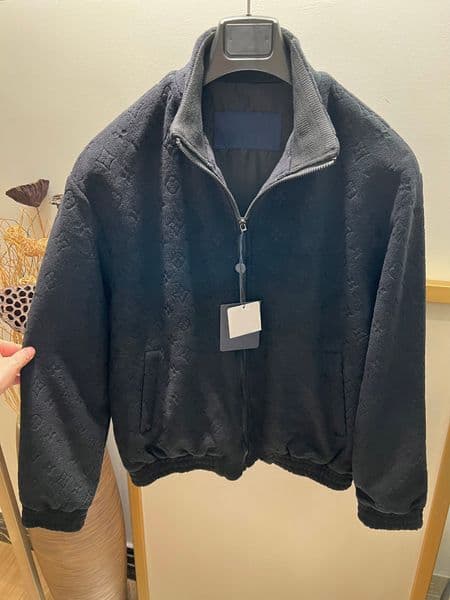 Highend brand designer jacket autumn winter high quality jacquard technology US size jackets luxury top mens casual black zip jacket