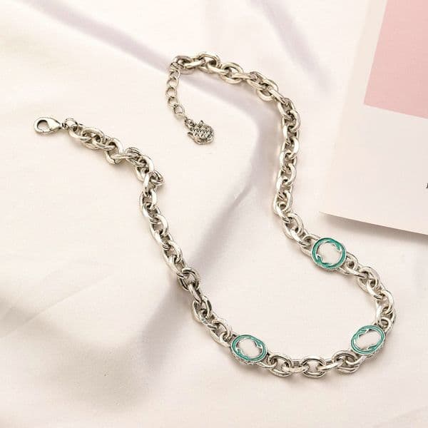 Designer Necklace Brand Letter Classic Silver Necklace Diamond necklace For Women Jewelry Necklaces Pendants Wedding Valentine's Day Gifts