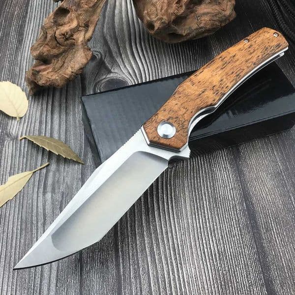 Knife Combat Folding Blade Pocket Knives EDC Russian Style Hunting Camping Jackknife Gift for Men Husband Outdoor Tactical Tools