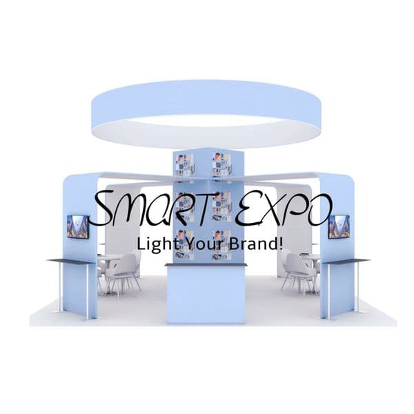 Professional 20ft x 20ft Booth Display Kit with Custom Printing