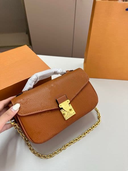 Mini Messenger Bag Metis Women Fashion Embossed Satchels Shoulder Bags Handbag Genuine Leather Chains Flap Crossbody Bags Tote Luxury Designer Bag Purse Wallet