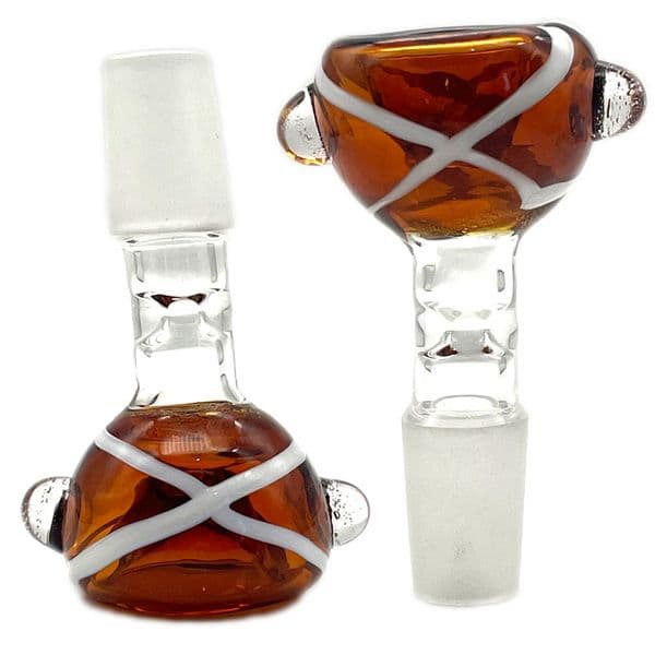 Colorful Smoking Bowls Male 14mm 18mm Bubbler Wide Bore Glass Bong Bowl Ash Catcher Pipe Tool