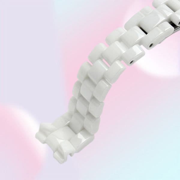Watch Bands For J12 Ceramics Wristband High Quality Women039s Men039s Strap Fashion Bracelet Black White 16mm 19mm