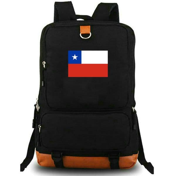 Chile backpack CHL Country Flag daypack Himno Nacional school bag National Banner schoolbag Laptop day pack