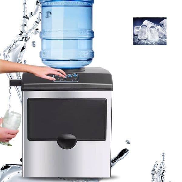 Ice Maker Machine for Counter top Self-Cleaning Function Portable Ice Maker 9 Cubes Ready in 6 Mins Compact Ice