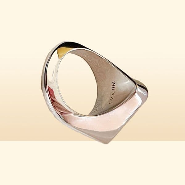 Luxury Fashion Designer Silver Ring Brand Letters Ring For Lady Women Men P Classic Triangle Rings Lovers Gift Engagement Designer