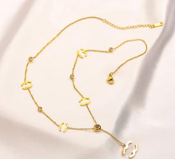 Pendant Necklaces 20style Newest Gold Plated Brand Designer Pendants Necklaces Stainless Steel Letter Necklace Jewelry Wedding Christm Accessories Gift EE