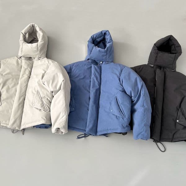Original EP Thickened Down Jackets Detachable Down Jacket Retro Gradient Gray Design Jacket