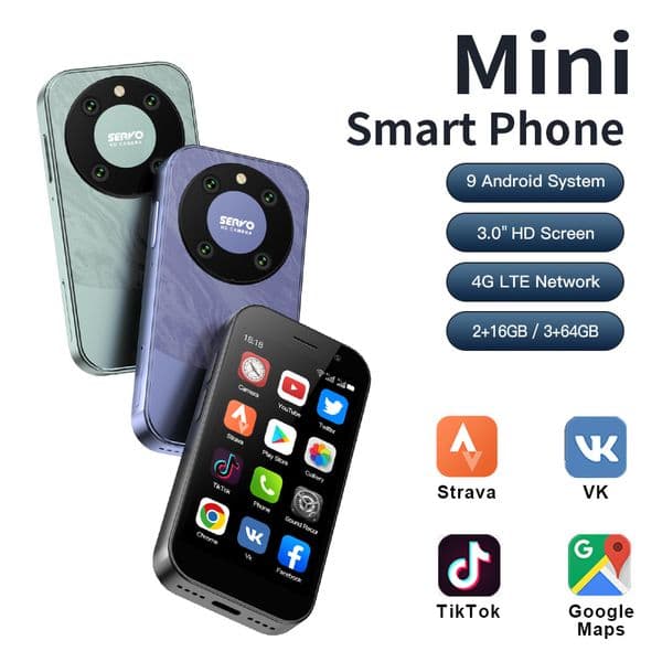 crossborder hot selling mini smartphone 4g call full netcom dual card dual standby ultrathin standby small mobile phone outside the factory