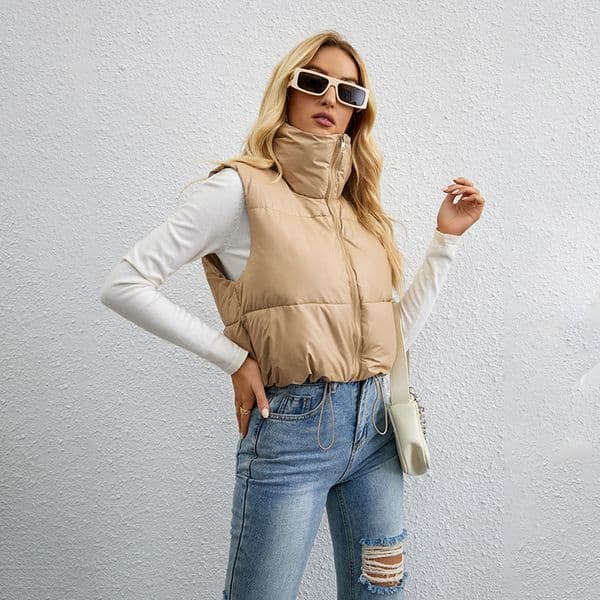 LLL1826 Yoga Outfit Women Down Jackets Hoodies Vest Down Parkas Waistcoat Tops Ladies Outerwear Coats Winter Thick Coat Keep Warm