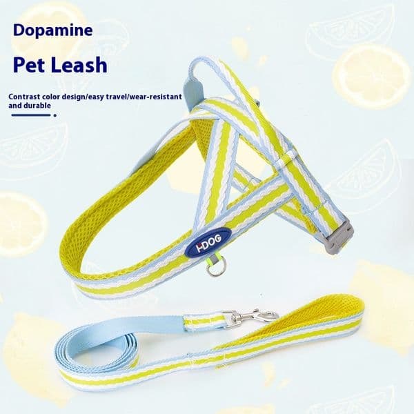 Safety First Explosion-Resistant Dog Walk Harness - Comfortable Saddle Type for Small Dogs like Teddies and Corgis
