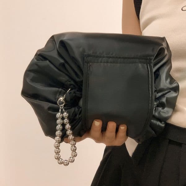 Women Makeup Storage Bag Foldable Large Capacity Travel Drawstring Cosmetics Bags Business Trip Portable Toiletries Packaging