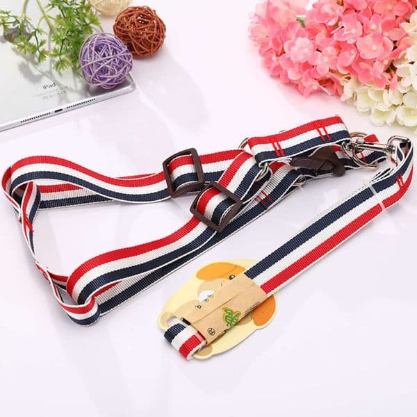 Three color dog chain, dog rope, dog collar cover, pet traction rope, chest strap, back strap