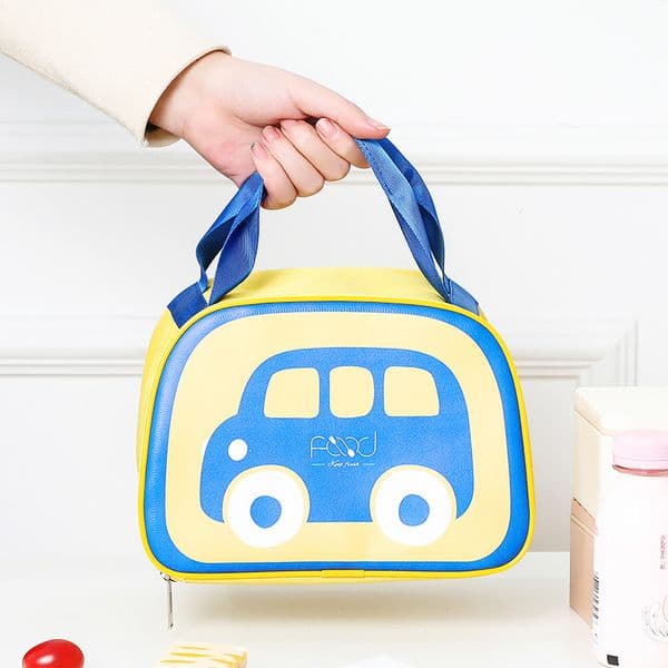 Cartoon Car Insulated Food Bag Bento Lunch Box Thermal Cooler Bags Container Portable Work Picnic Pouch Handbags for Women Kids