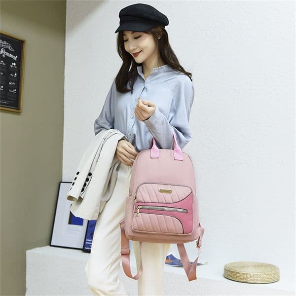 Fashion Leather Backpack Ladies Zipper Backpack Teenager School Bag Women Bag 2022 Waterproof Pu Leather Female Casual Shoulder