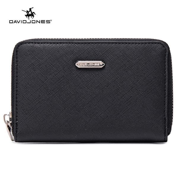 David Jones Small Wallet for Women Luxury Clutch Bag Long Zipper Coin Purses Women Wallets Card Holder Pocket for Ladies