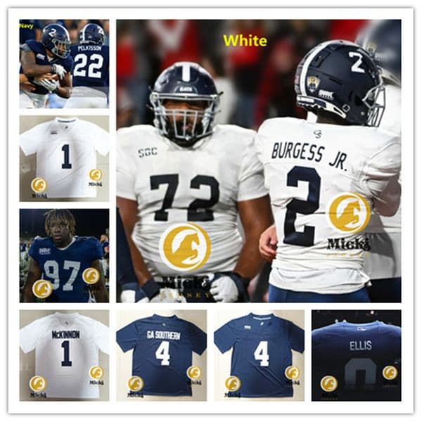 Prince Green Jerick McKinnon Georgia Southern Eagles Football Jersey Tracy Ham Adrian Peterson Darrell Baker Jr. Matt Breida Georgia Southern Jerseys Stitched