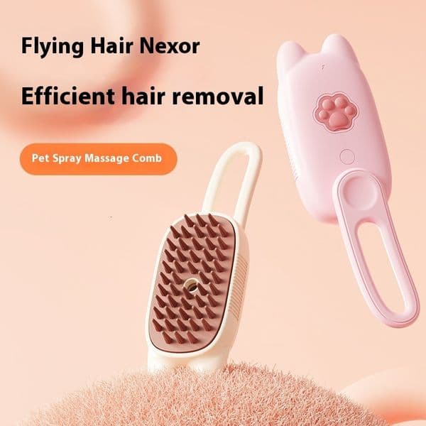 Multi-Functional Pet Supplies Electric Brush - Detangling and Steaming Solution for Furry Friends