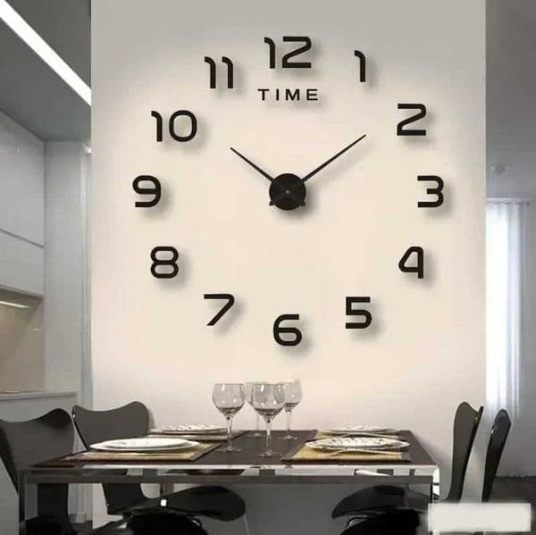 DIY Quartz Watch Fashion Living Room Home Decoration Clock Acrylic Mirror Stickers Decoration Large Garden Wall Decoration W240806