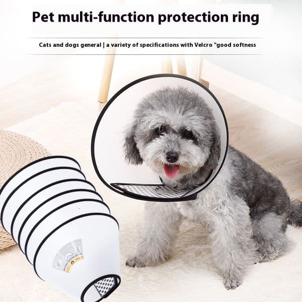 Transparent scratch bite resistant cat and dog Elizabeth circle beauty cover, medication feeding protection circle, pet supplies