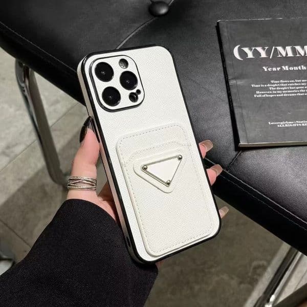 Designer Camera protection Phone Cover For iPhone 16 15 14 13 12 11 Pro Max 16Pro 16Plus 15Pro 16ProMax Luxury Phone case With Card Holder Unisex black pink white