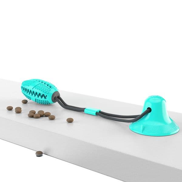 Pull Rope Chewing Toy for Dogs with Suction Base - Ideal for Teething Relief