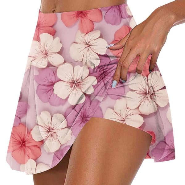 Fashion Women'S Printed Casual Sports Fiess Running Yoga Tennis Pleated Short Shorts Half Skirt Clothes For Women s