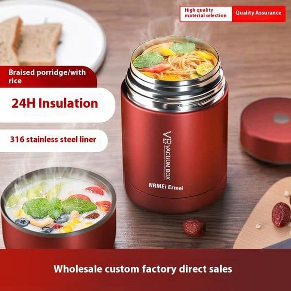 Portable Large Capacity Thermal Container - Perfect for Stews and Soups