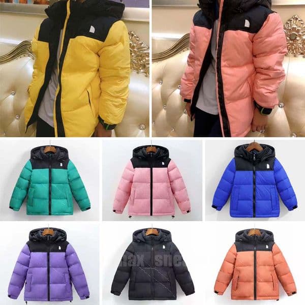 2025 Kids children Coat NF designer winter Jacket boys girls outdoor Down hooded Warm Parka Black Puffer Jackets Letter Print Clothing Outwear Windbreaker