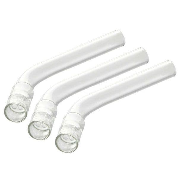 Replacement Solo Glass Aroma Tube Straight & Curved Glass Stem Mouthpiece Tube LL