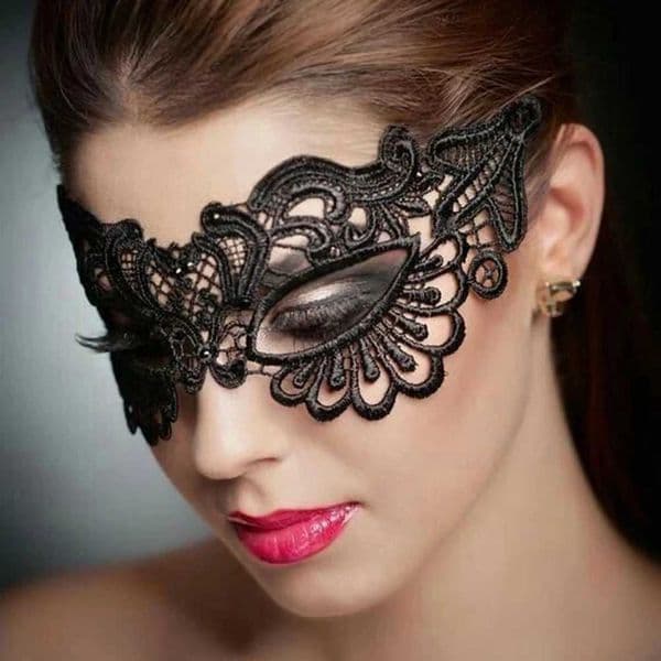 Halloween cosplay and party lace eye mask sexy womens cut eye mask makeup party fancy dress clothing 2N001 W240817