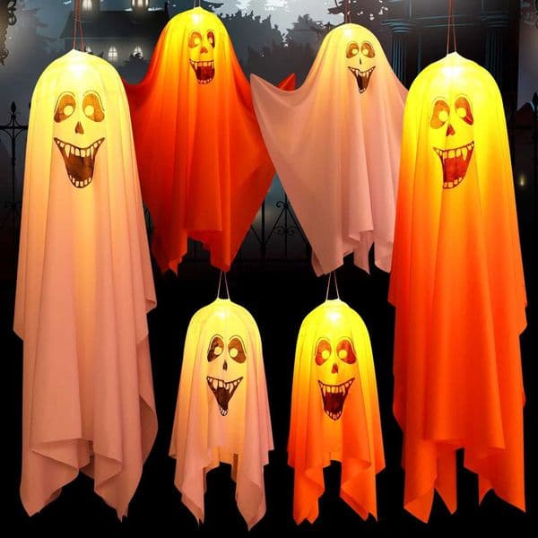 Halloween pendant light LED pendant light front courtyard lawn garden party decoration indoor and outdoor ghost window W240817