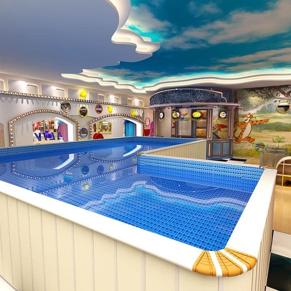 Indoor heated swimming pool equipment professional children swimming training facilities disassembled assembled parent-child swimming pool