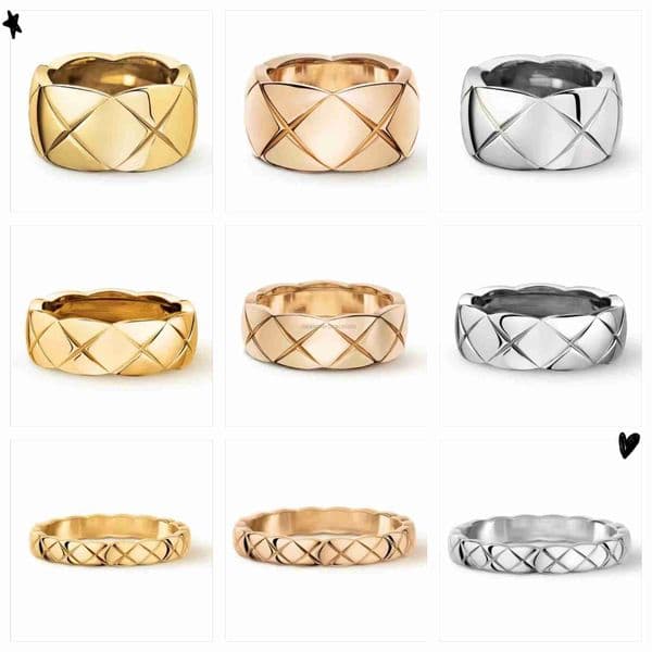 925 Silver Crush Rings With Embossed Diamonds Quilted motif In 5 versions the quilted pattern lends its graphic shapes to this original collection never lose paint C