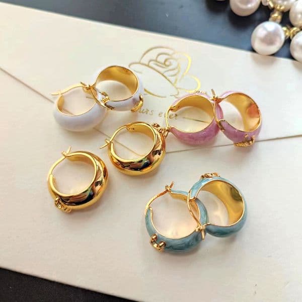 2024 Spring Summer Simple Classic Circle Designer Earrings for Women 18k Gold Retro Vintage CelBrand Luxury aretes oorbellen Earring Earings Ear Rings Jewelry