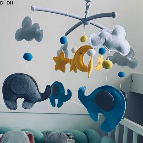 Baby Mobile Rattles Toys 0-12 Months For Baby Newborn Crib Bed Bell Toddler Rattles Carousel Baby Educational Toys Children Gift Y240820