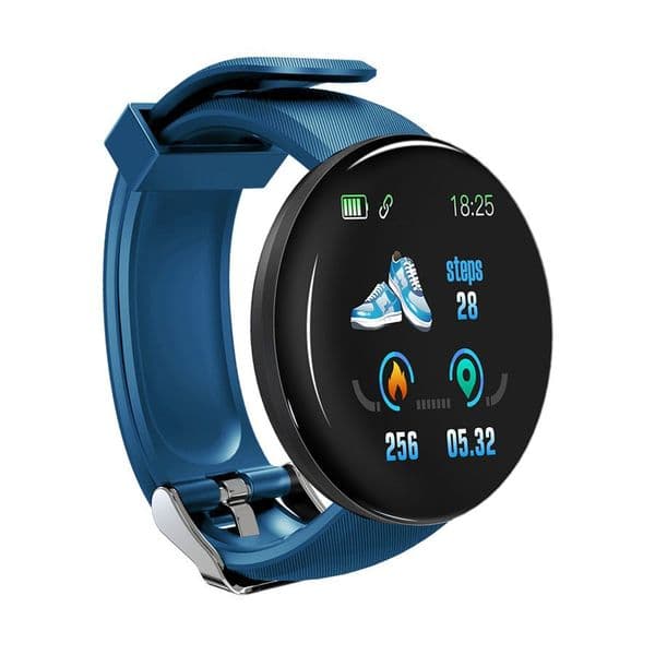 Waterproof D18 Smart For Men & Women Fiess Tracker With Blood Pressure Monitor Sports Watch