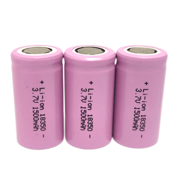 Factory direct sales 18350 lithium battery large capacity 1500mah power 3C rechargeable battery