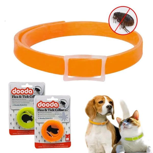 Anti Flea Pet Dog Cat Collar - Adjustable Anti-insect Mosquitoes Insect Repellent Dog Protection, Red LL