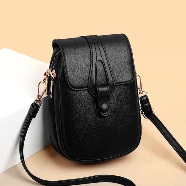Vintage Fashion Small Shoulder Bags for Women Retro PU Leather Crossbody Phone Messenger Bag Handbag Pouch Purses and Handbags 240824