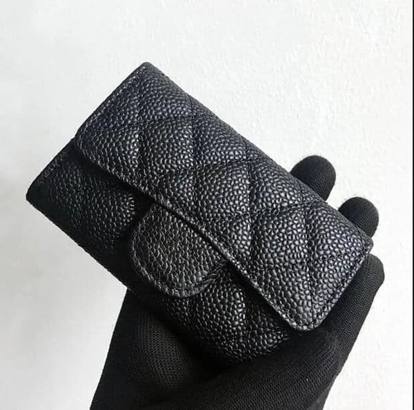 Luxury Designer Brand Business Sheepskin Cowhide Bag Leather Card Holder Leather Trendy For Women Classical Genuine Credit Case