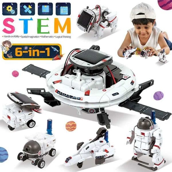 STEM Solar Robotics Education Toy Technology Science Kit Learning Development Science Fantasy Toys for Children W240827