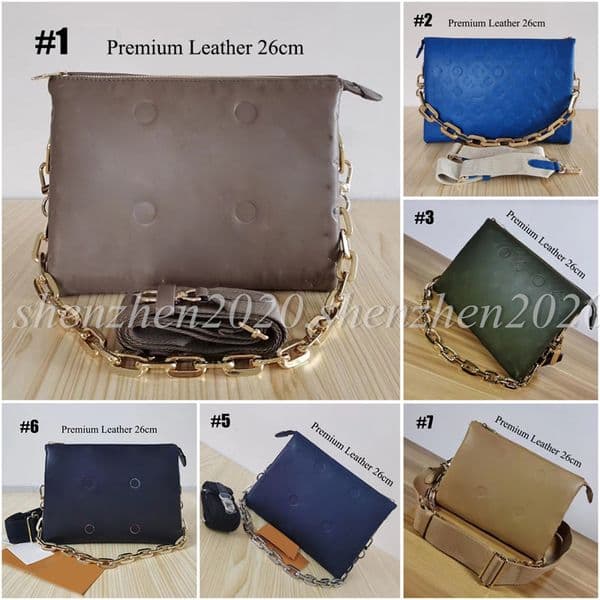 Premium Leather/Denim Women's Chain Bags Crossbody Bag Handbag Shoulder Bag 26CM