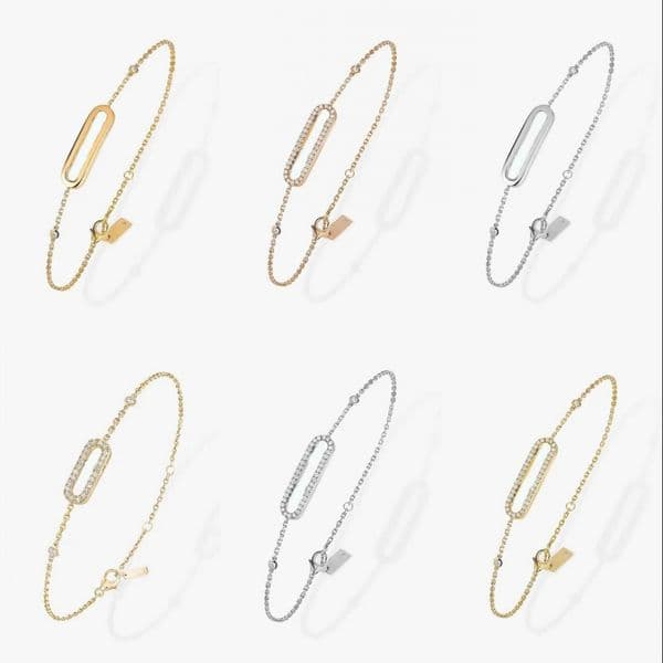 Diamonds plated gold bracelet women designer bracelets for women thin chain small bead retro graceful ladies ornament charm bracelets jewelry designers zh166