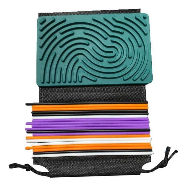 Sensory Activity BoardSilicone Calm Down ToyStressSilentMindfulness for Kids 3+Anxiety ReliefSensory Board W240827