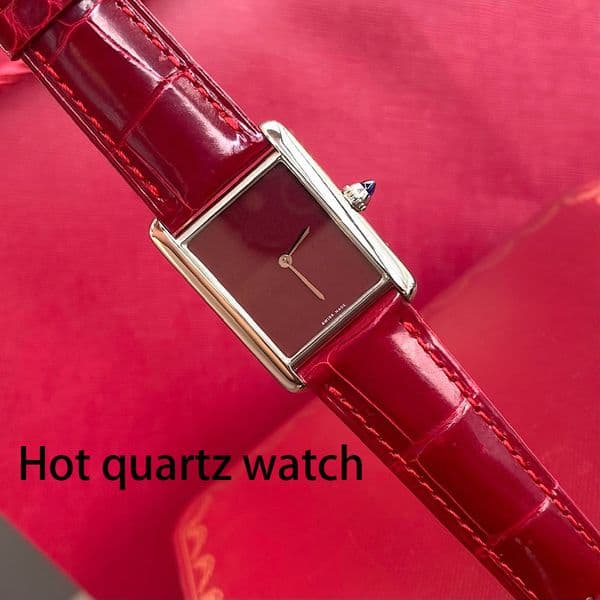 Hot Classic Woman Gift Luxury Lady Vintage Quartz Movement Roman Markers Mens Watch Luxury Designer Watch Neutral The Simple Watchs Luxury Gift
