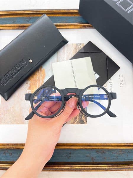 Fashion designer Kuboraum top quality 2023 kuboraum new N3 round frame for men and women sunglasses can be matched with myopia glasses logo box